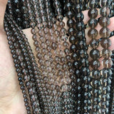 Natural Smoky Quartz Round Beads 4-12mm Brown Spacer Beads