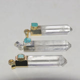 Clear Quartz Crystal Pendant Hexagonal Jewelry for Women