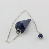 Pink Quartz Crystal Hexagon Pyramid Reiki Pendulum Pendant