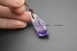 10pc Natural Amethyst Quartz Stone Pendants