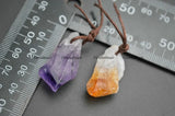 10pc Natural Amethyst Quartz Stone Pendants