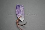 10pc Natural Amethyst Quartz Stone Pendants