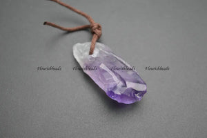 10pc Natural Amethyst Quartz Stone Pendants