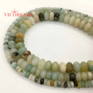 Amazonite Rondelle Stone Spacer Beads 15inches
