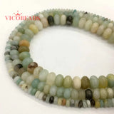 Amazonite Rondelle Stone Spacer Beads 15inches