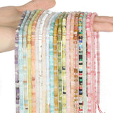 15'' Strand 4x2MM Amethysts Opal Beads Round Bead Pink Quartz Amazonite