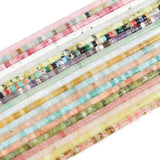 15'' Strand 4x2MM Amethysts Opal Beads Round Bead Pink Quartz Amazonite