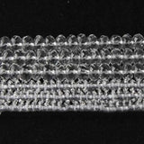 Clear Quartz Rondelle Heishi Beads for Jewelry Making 15''
