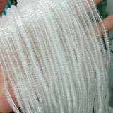 Clear Quartz Rondelle Heishi Beads for Jewelry Making 15''