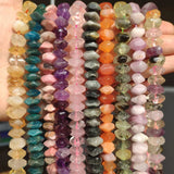 6x11mm Spacer Stone Beads Pink Opal Lapis Lazuli Tiger Eye Quartzs DIY
