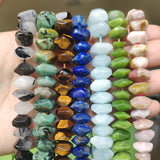 6x11mm Spacer Stone Beads Pink Opal Lapis Lazuli Tiger Eye Quartzs DIY