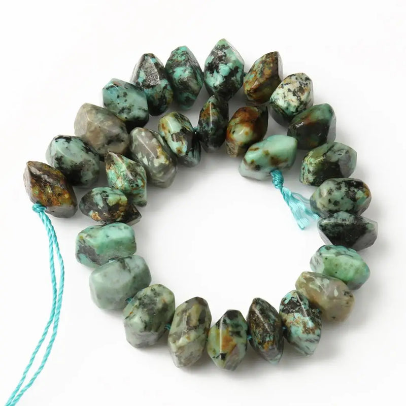 6x11mm Spacer Stone Beads Pink Opal Lapis Lazuli Tiger Eye Quartzs DIY