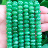 Natural Green Jades Stone 5x8mm Spacer Beads for Jewelry Making