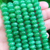 Natural Green Jades Stone 5x8mm Spacer Beads for Jewelry Making