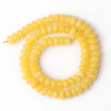 5x8mm Yellow Jades Abacus Round Spacer Beads for Jewelry DIY