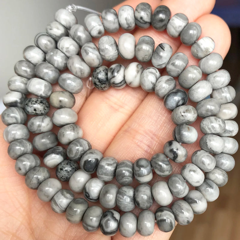 Natural Stone Beads Abacus Quartz Agates Labradorite Lapis Loose Beads