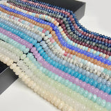 Rondelle Stone Crystal Beads Loose Spacer Beads for Jewelry Making