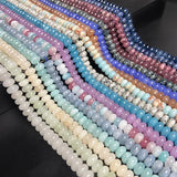 Rondelle Stone Crystal Beads Loose Spacer Beads for Jewelry Making