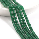 Green Agates Rondelle Stone Beads Wheel Spacer Beads 15''