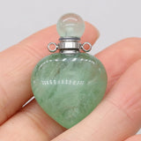 Rose Crystal Green Aventurine Oil Diffuser Pendant Necklace