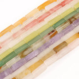 13x4mm Rose Crystal Square Tube Beads 15''