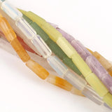 13x4mm Rose Crystal Square Tube Beads 15''