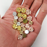 Rose Hematite Stone Flat Round Bead 8/10mm for Jewelry Making