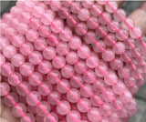 Rose Quartz Round Gemstone Beads for Jewelry Making 15inch