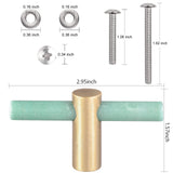 Rose Quartz Cabinet Drawer Pulls Knobs Brass Handle Hooks