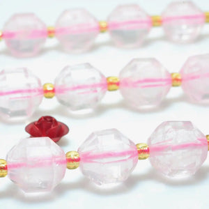 Rose Quartz Faceted Double Terminated Point Loose Beads