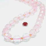 Rose Quartz Faceted Double Terminated Point Loose Beads