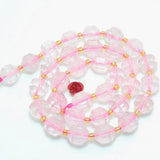 Rose Quartz Faceted Double Terminated Point Loose Beads