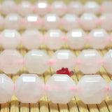 Rose Quartz Faceted Double Terminated Point Loose Beads Semi Precious Stone