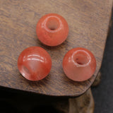 Natural Stone Large Hole Bead Pendant 14MM for Jewelry Making DIY Necklace