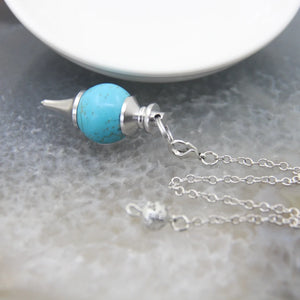 Rose Quartz Labradorite Pendulum for Dowsing Divination