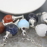 Rose Quartz Labradorite Pendulum for Dowsing Divination