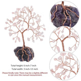 Rose Quartz Money Tree Reiki Healing Crystal Tree with Amethyst Base