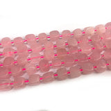 Rose Quartz Moonstone Citrine Jade Amethyst Stone Beads 15'' DIY Loose Beads