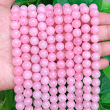 Rose Quartz Pink Crystal Beads for DIY Bracelet