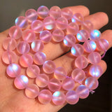 Rose Quartz Pink Crystal Beads for DIY Bracelet