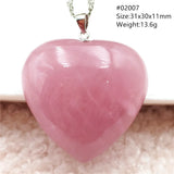 Rose Quartz Pink Water Drop Pendant Necklace