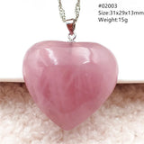 Rose Quartz Pink Water Drop Pendant Necklace