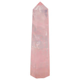 Rose Quartz Point Wand Reiki Healing Crystal Stone for Chakra Balancing
