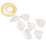 Rose Quartz Rough Stone Reiki Wind Chimes Home Decor