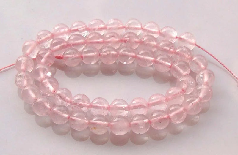 Rose Quartz Round 8mm Loose Beads Jewelry Making Bracelet DIY