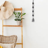 Rose Quartz Selenite Hanging Ornament with Crystal Stone Tassels