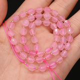 Rose Quartz Faceted Round Beads 6mm for DIY Jewelry Making