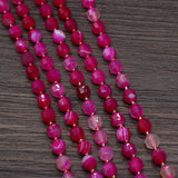 Rose Red Agate Beads 8mm for DIY Jewelry Making