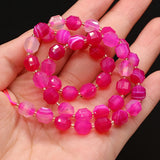 Rose Red Agate Beads 8mm for DIY Jewelry Making