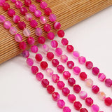 Rose Red Agate Beads 8mm for DIY Jewelry Making